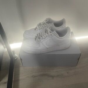 Nike Air Force 1 All-White Sneakers
